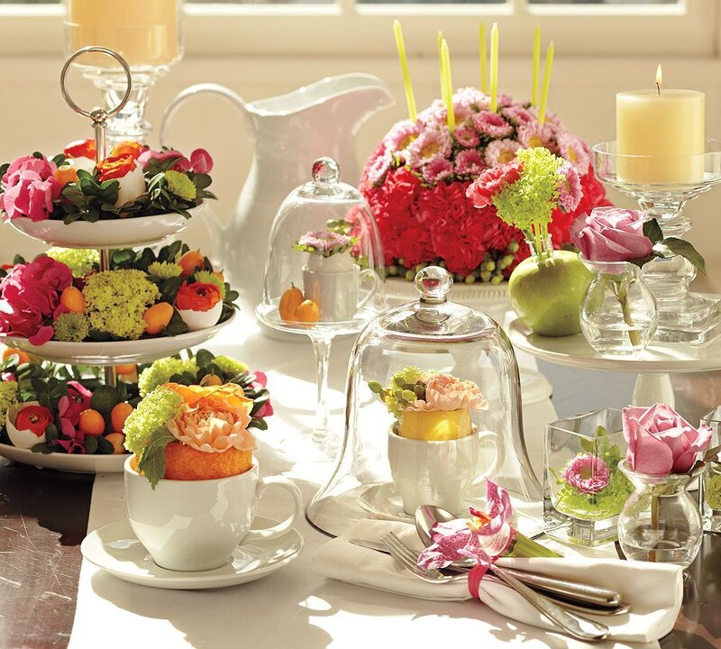 colorful table centerpiece