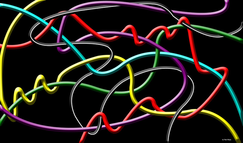 Colorful Tangled Wires