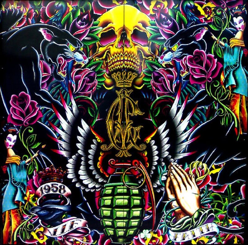 Colorful Tattoo-style Artwork