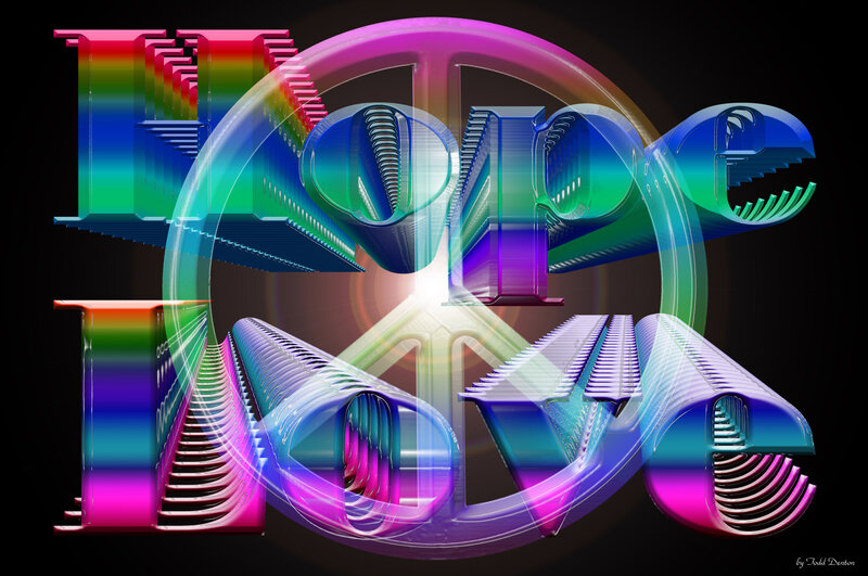 Colorful Text Art — Purple