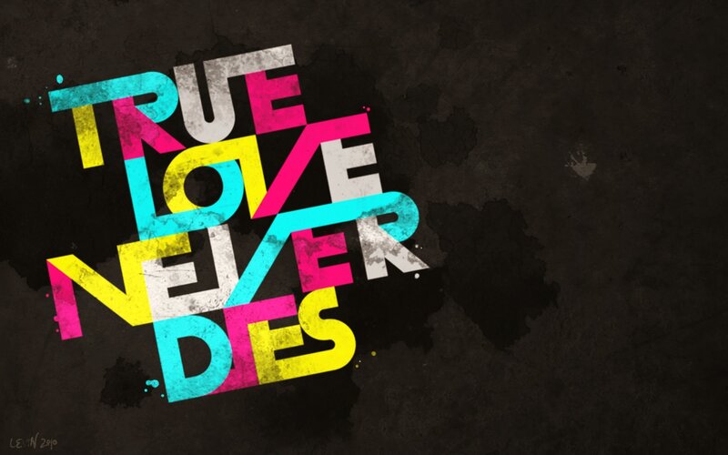 colorful text art with quote