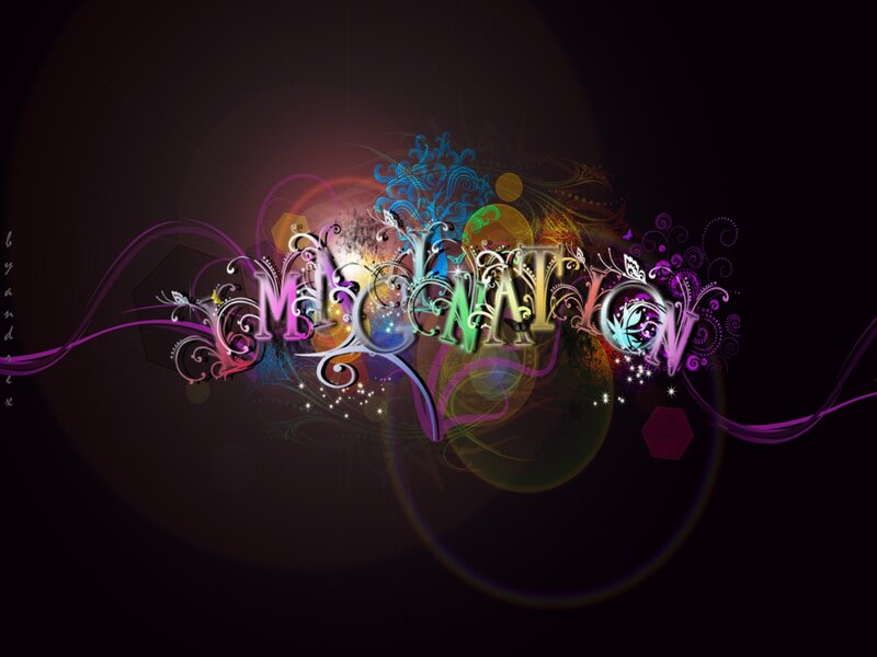 Colorful Text Design — Purple