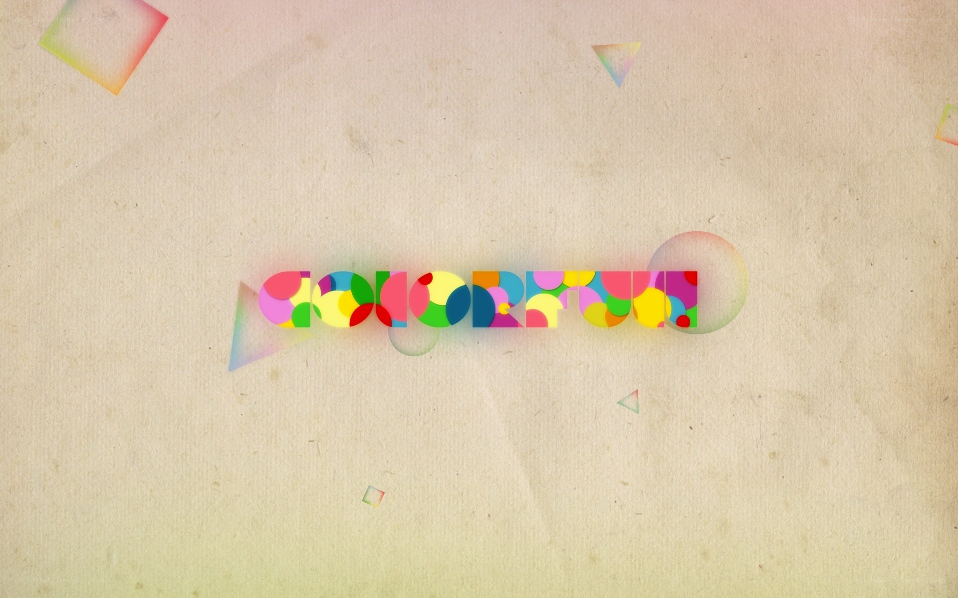 colorful text design