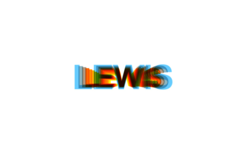 colorful text glitch effect