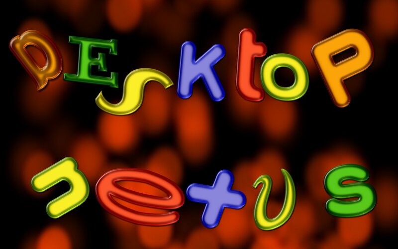 Colorful Text on Dark Background — Black