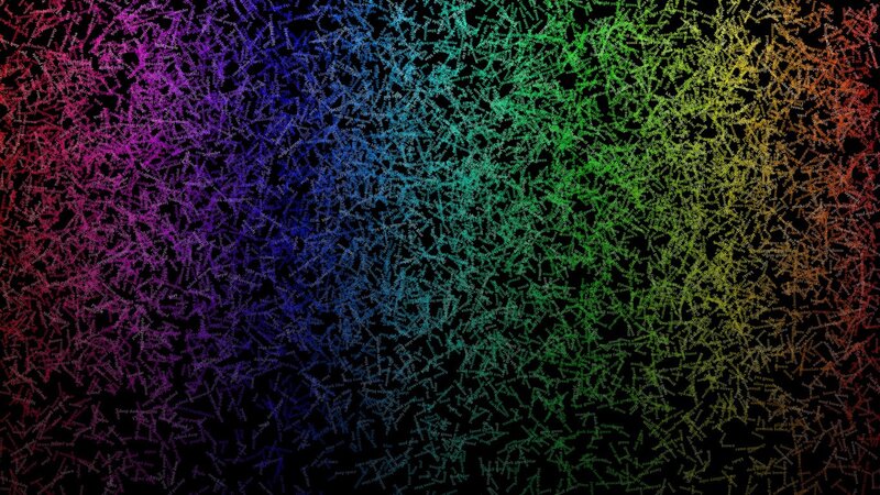 Colorful Text Pattern