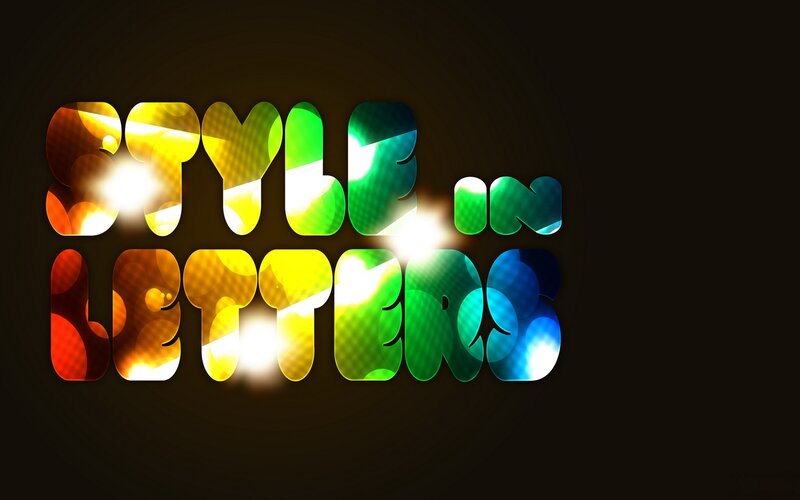 colorful text style design