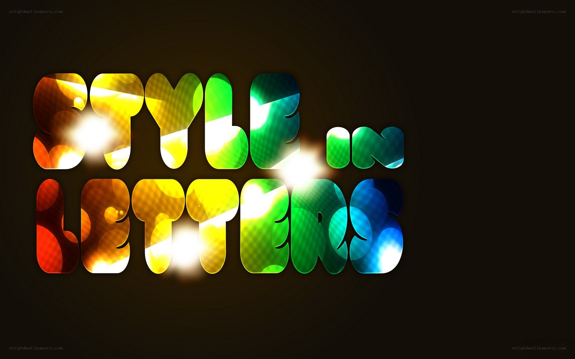 colorful text style design