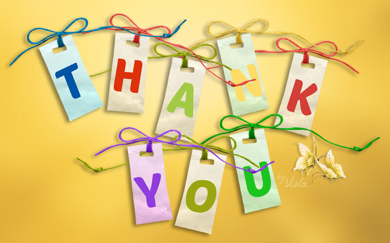 Colorful Thank You Tags