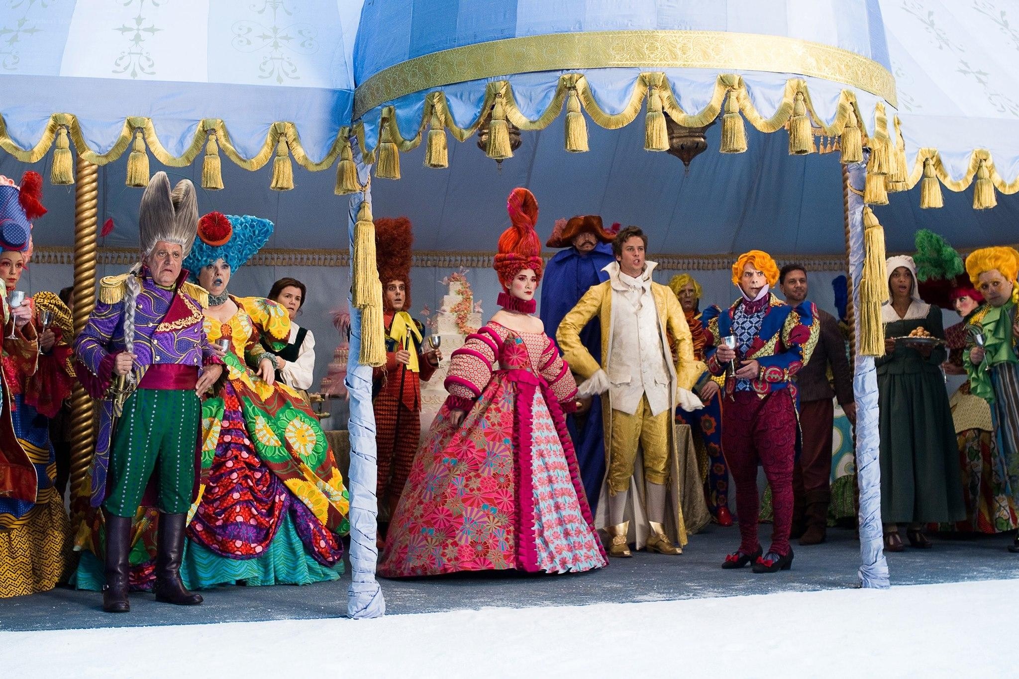 Colorful theatrical scene