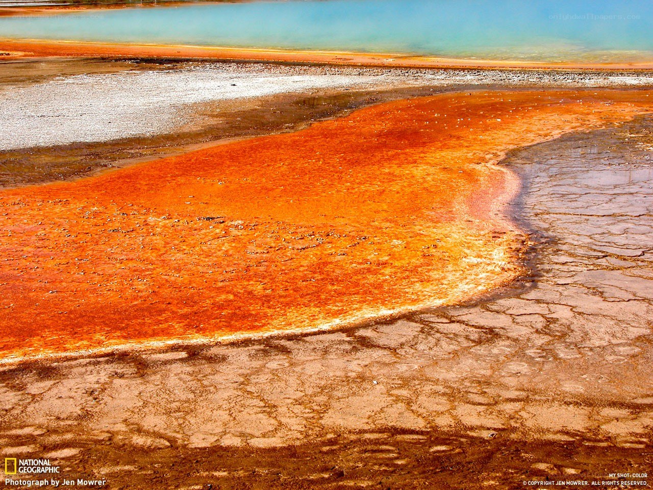 Colorful thermal spring