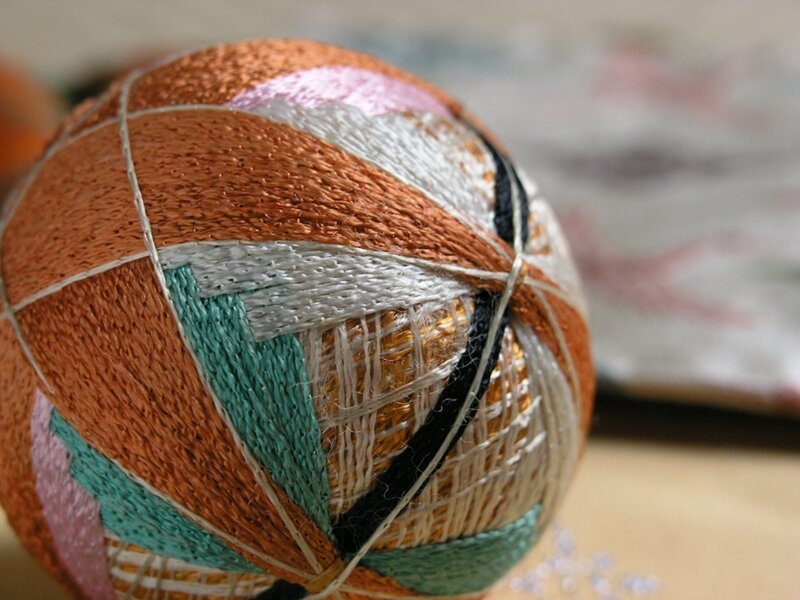 colorful thread ball