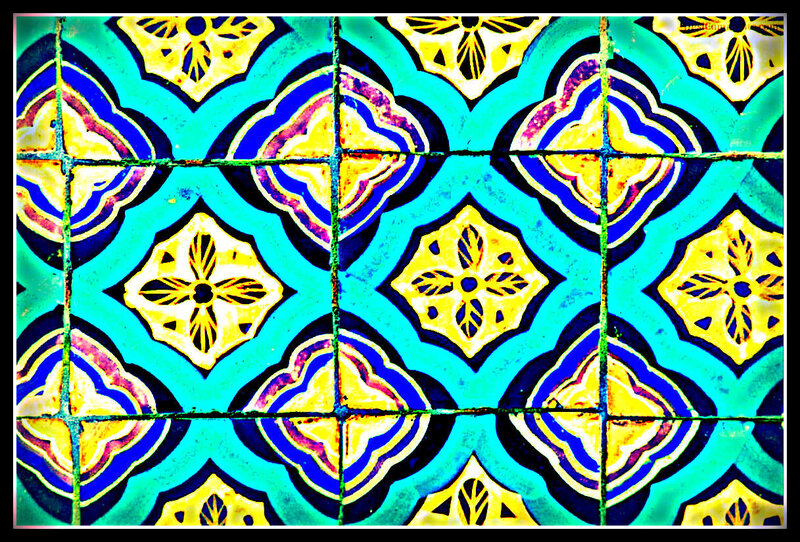 Colorful Tile Pattern — Blue
