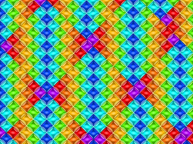 Colorful Tile Pattern — Red