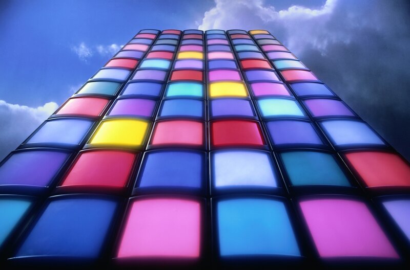 Colorful Tiled Building