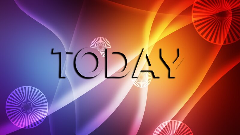 Colorful today text background