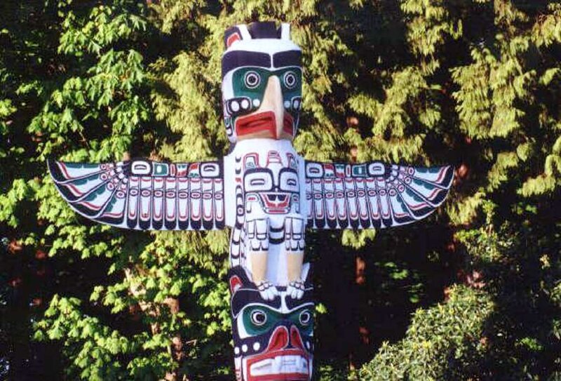 Colorful Totem Pole