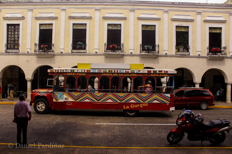 Colorful Tour Bus