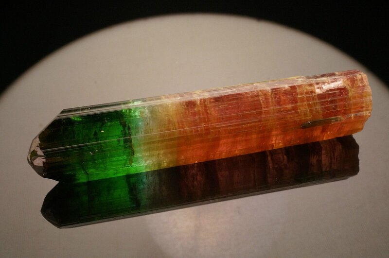 Colorful Tourmaline Crystal — Green