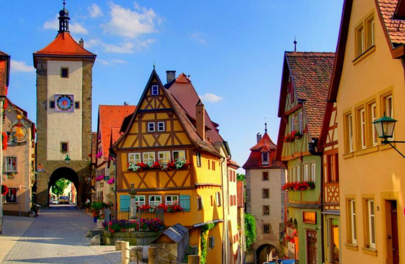Colorful town in Bavaria