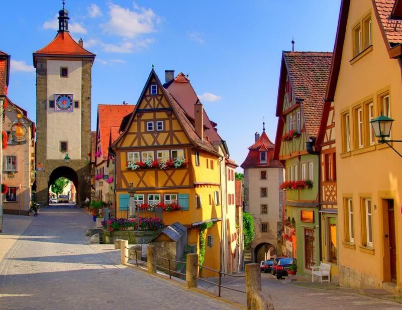 Colorful Town Street