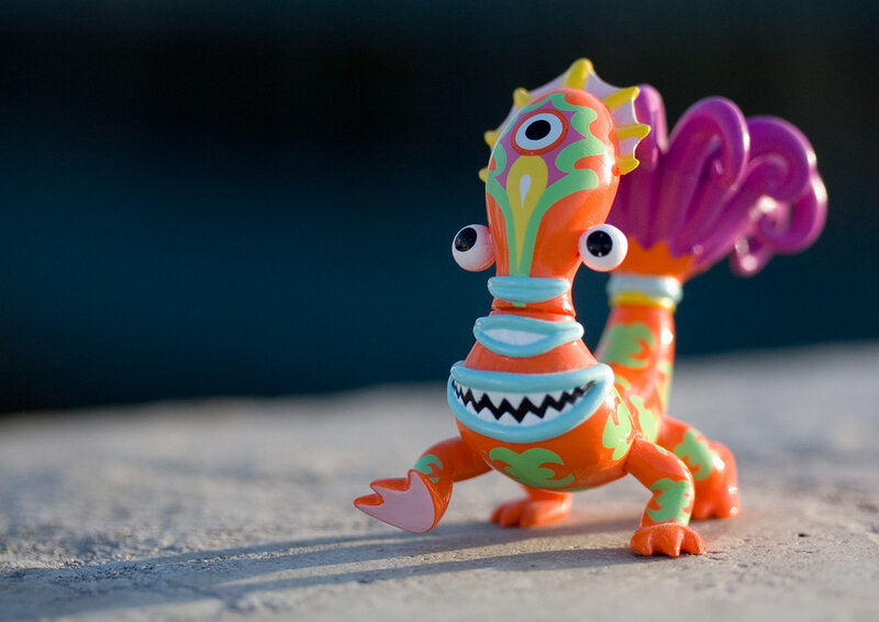 colorful toy dragon figurine