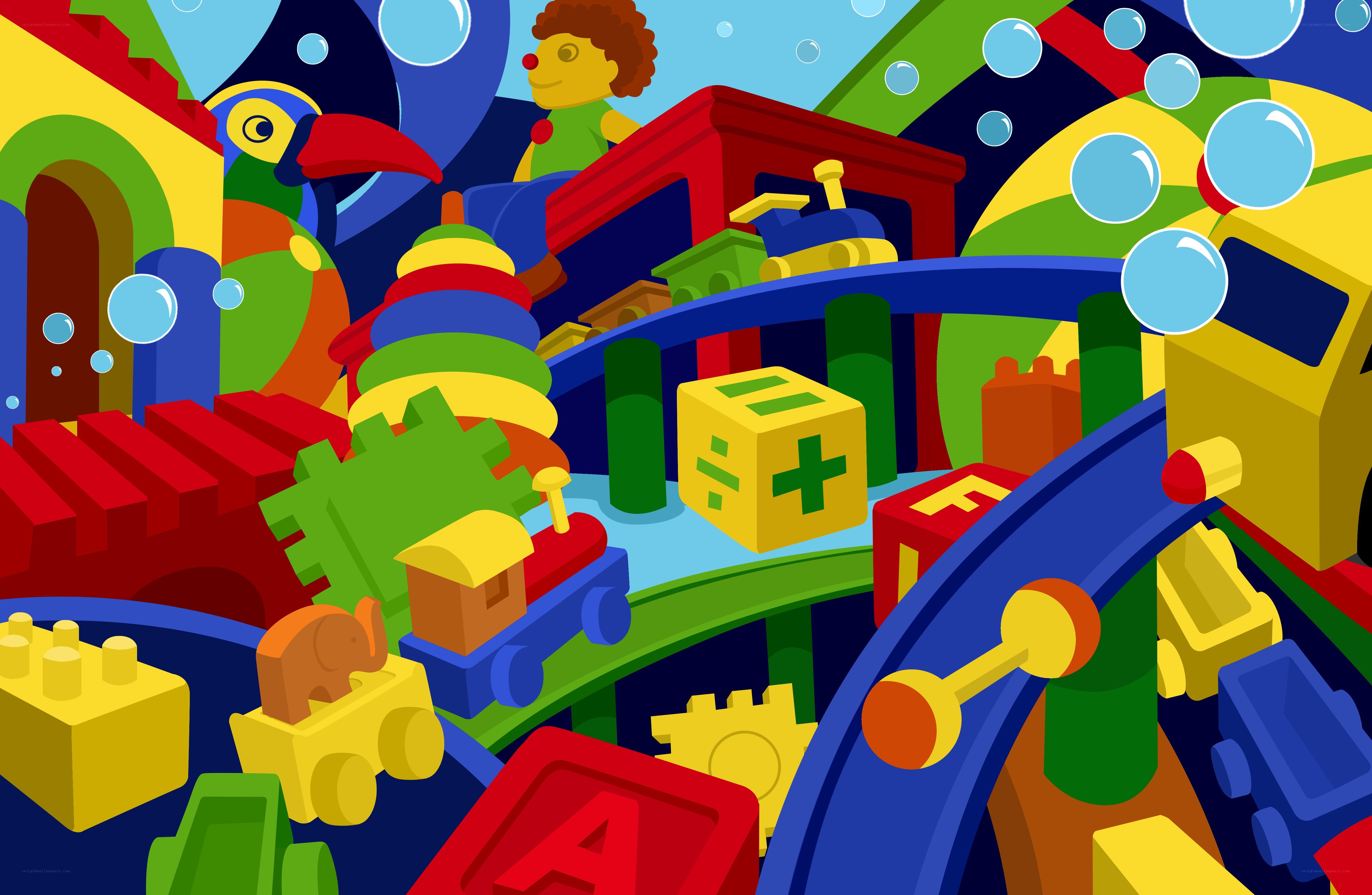 colorful toy playground