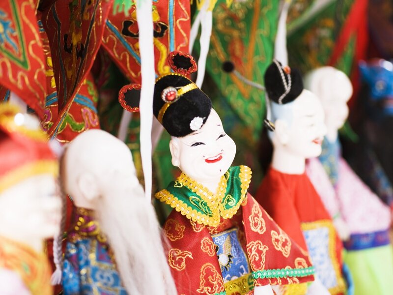 Colorful traditional dolls