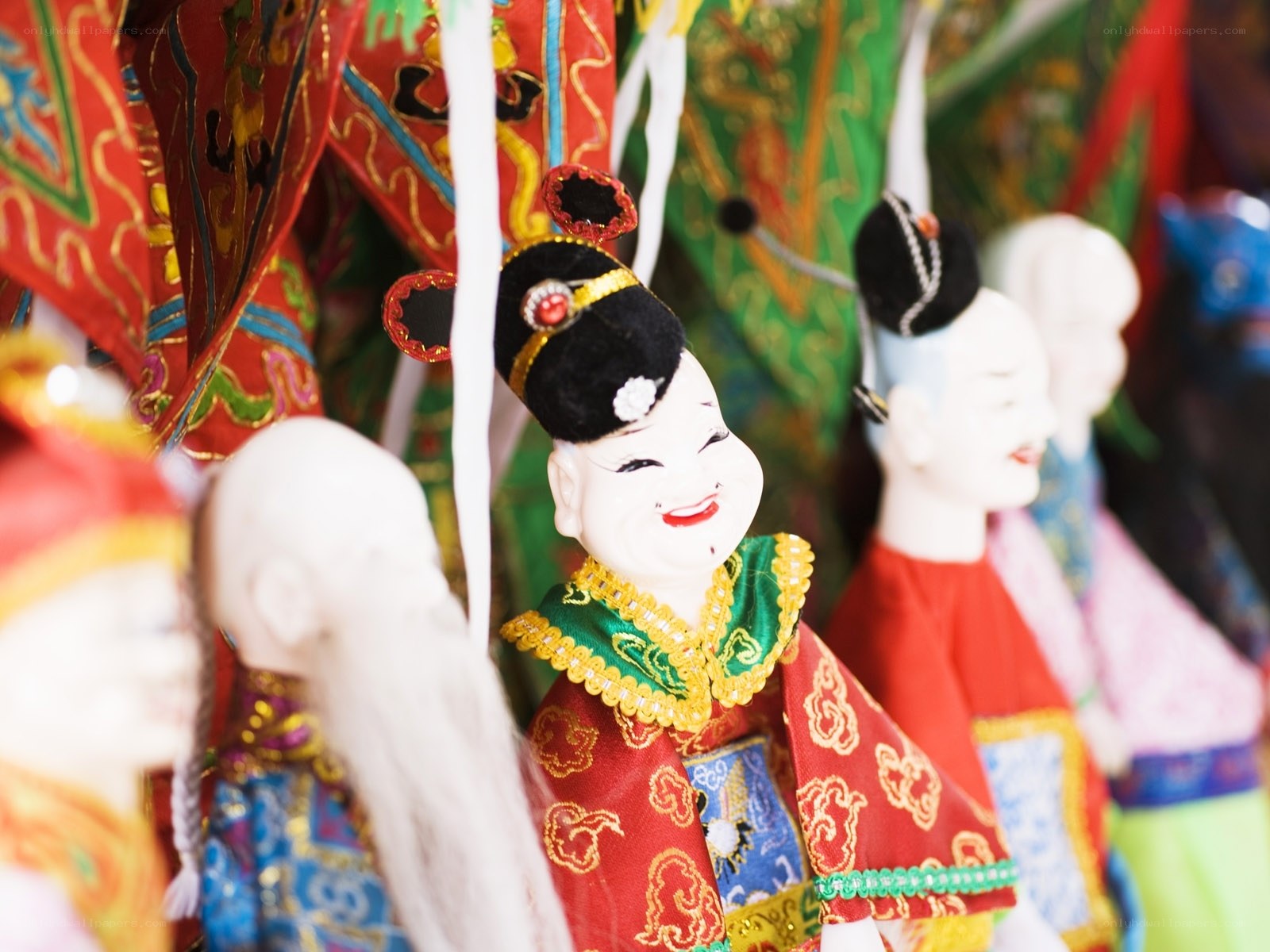 Colorful traditional dolls