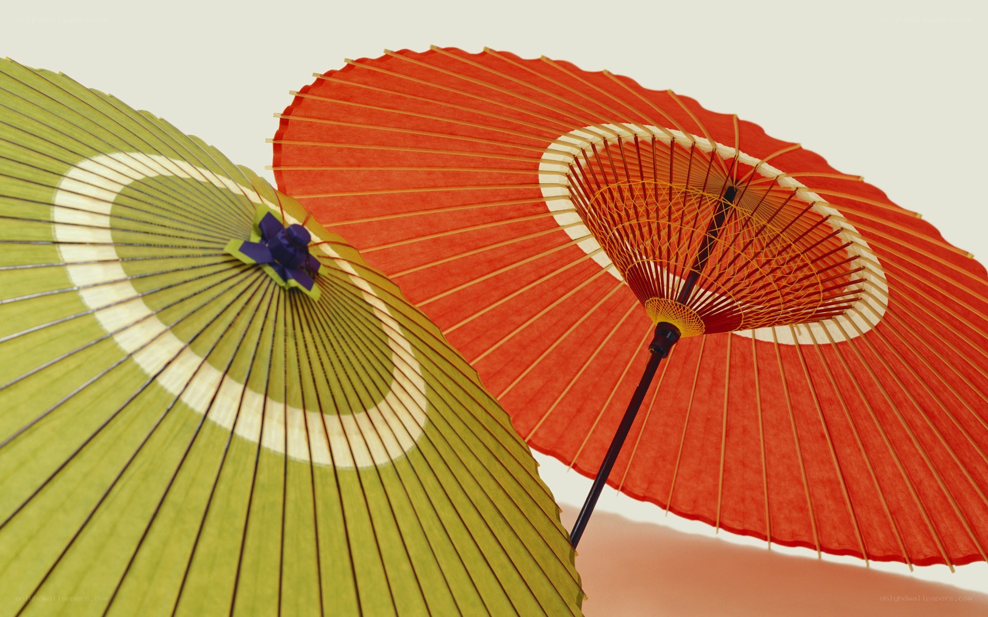 Colorful traditional umbrellas