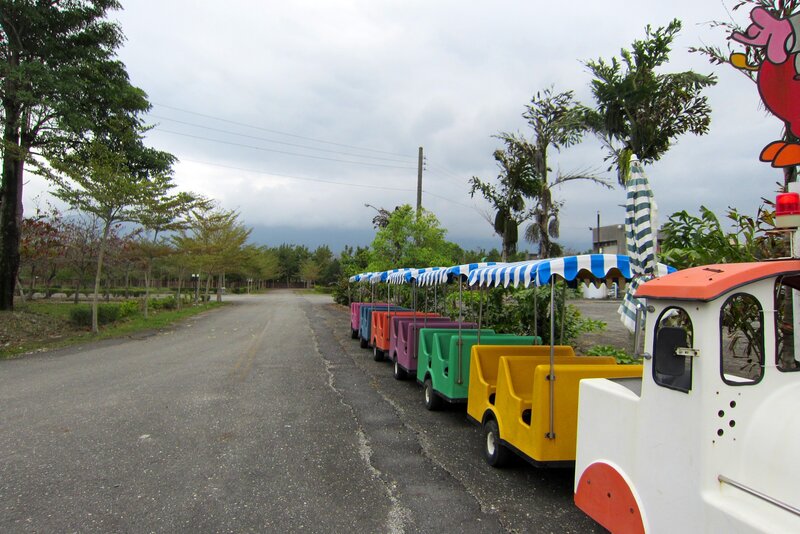 Colorful Train on Road