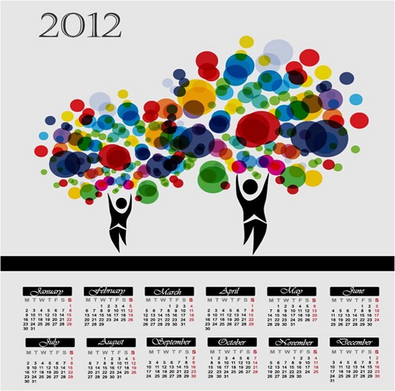 Colorful Tree Calendar