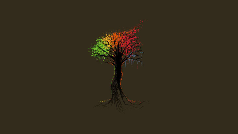 colorful tree of life