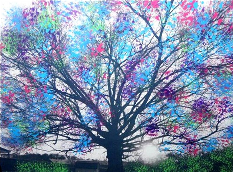 Colorful Tree Painting