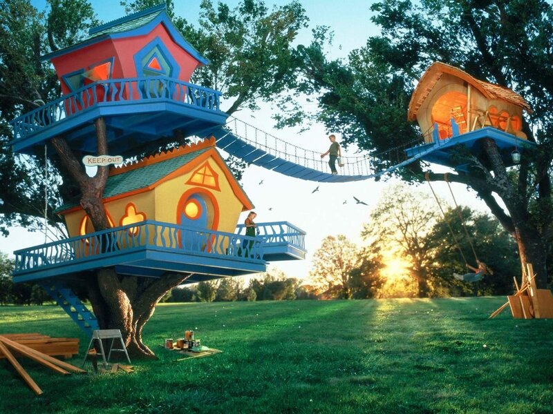 Colorful Treehouses