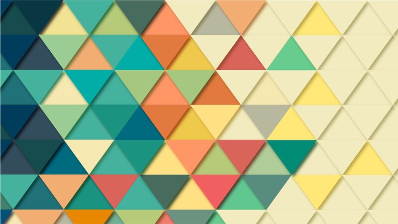 Colorful Triangle Pattern — Green