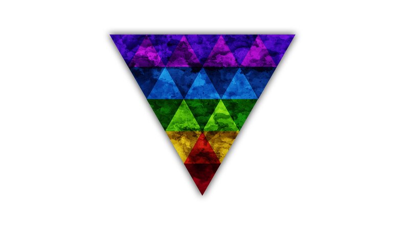 Colorful Triangle Pattern — Purple