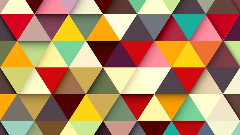 Colorful Triangle Pattern — Red, Vibrant