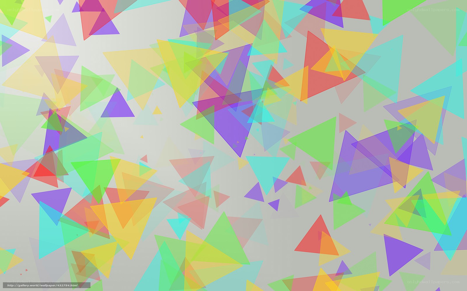Colorful triangle pattern