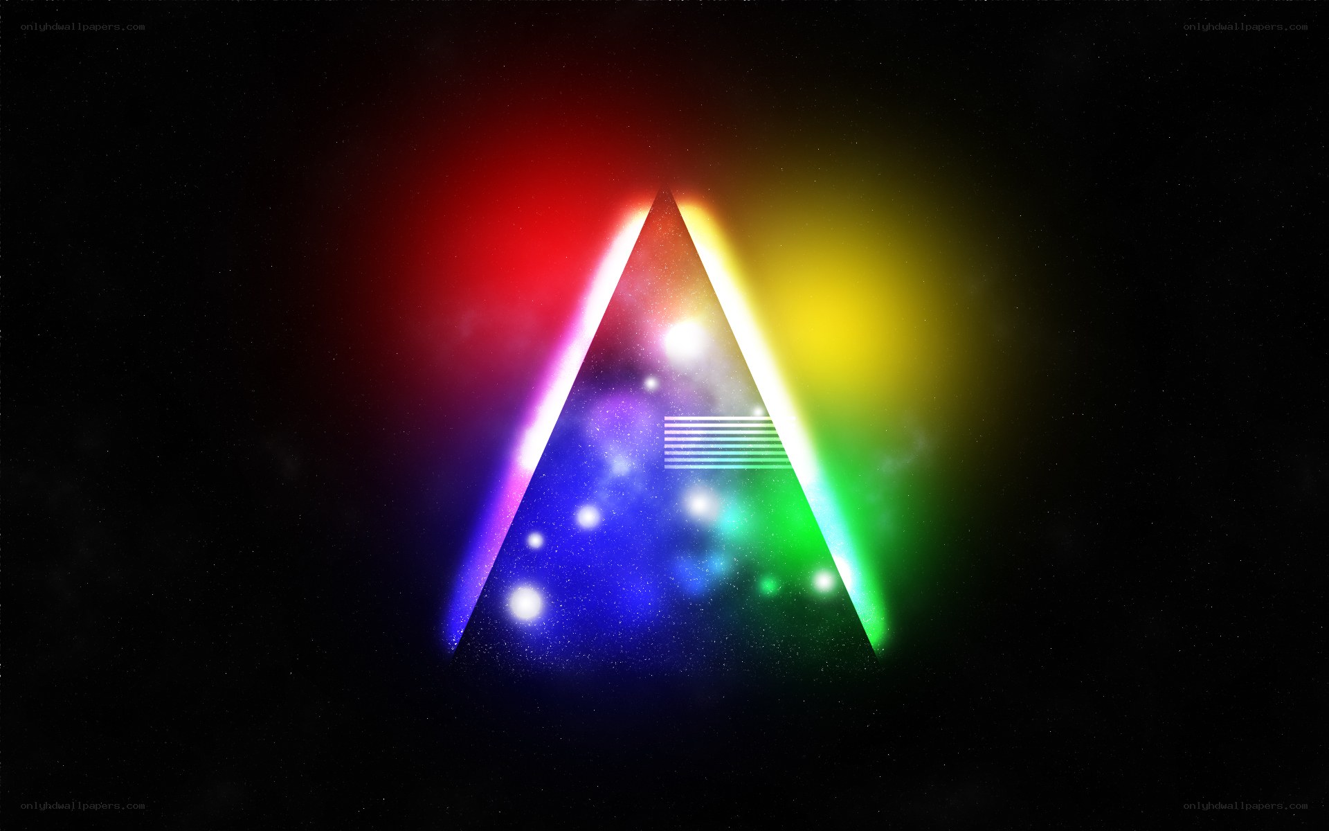 colorful triangle prism