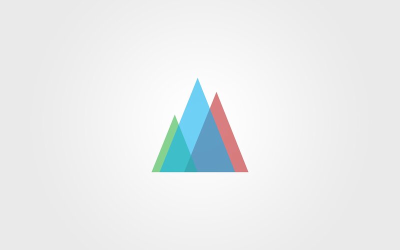 Colorful Triangles — Blue