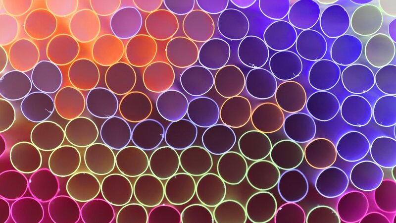 Colorful tube pattern