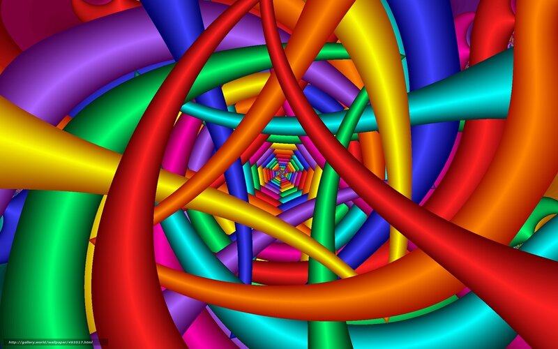 Colorful Tubes in Tunnel