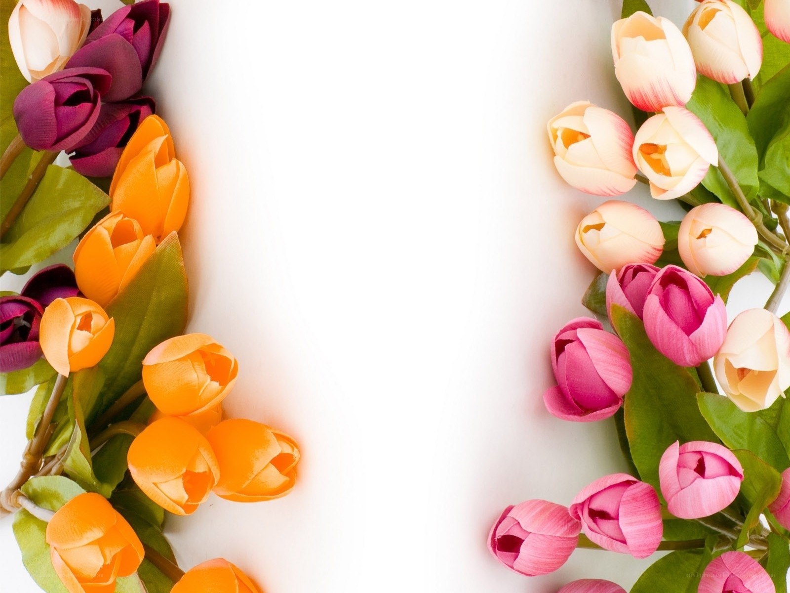 Colorful tulip arrangement