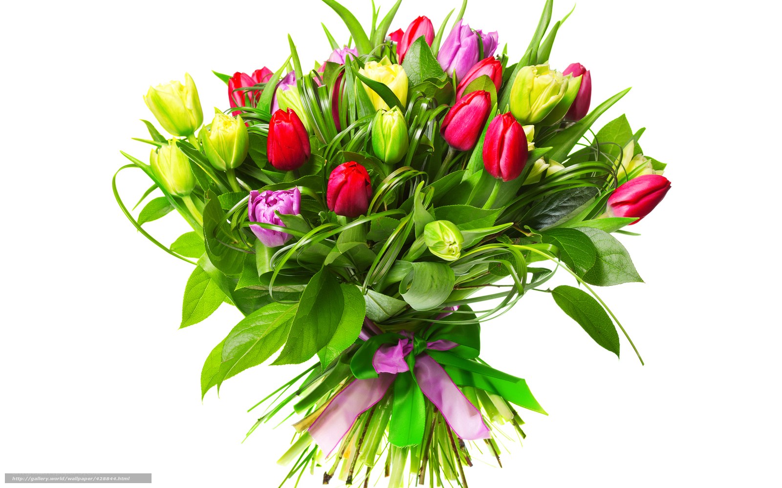 colorful tulip bouquet