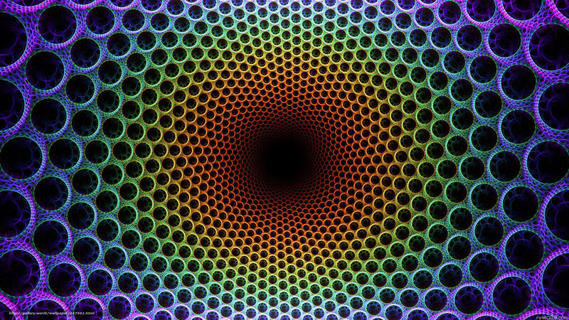 Colorful tunnel fractal