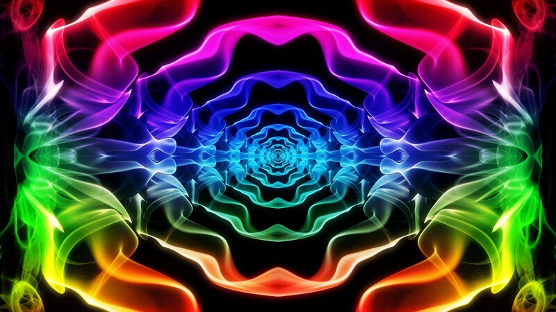 Colorful Tunnel of Light — Blue