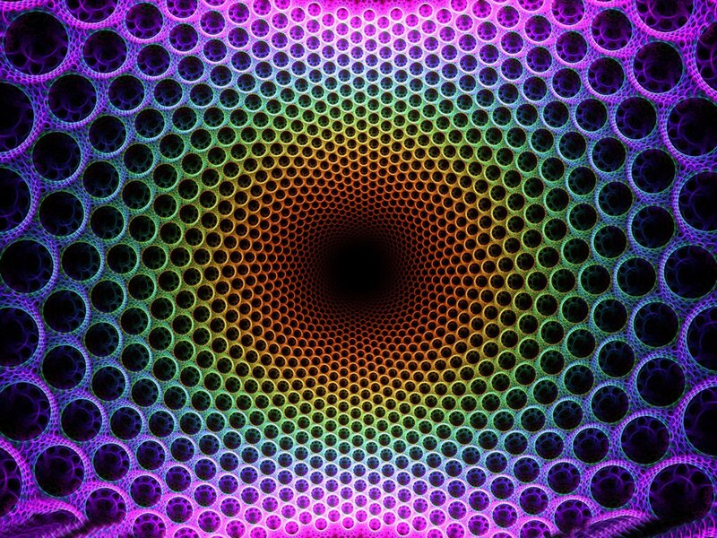 colorful tunnel pattern