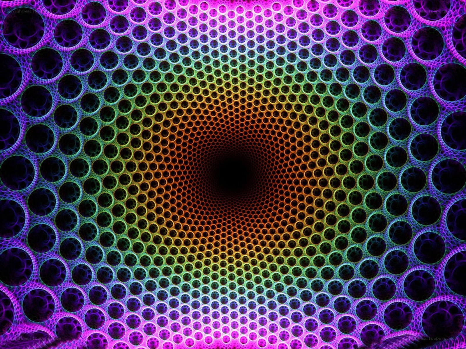 colorful tunnel pattern
