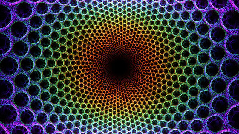 colorful tunnel pattern